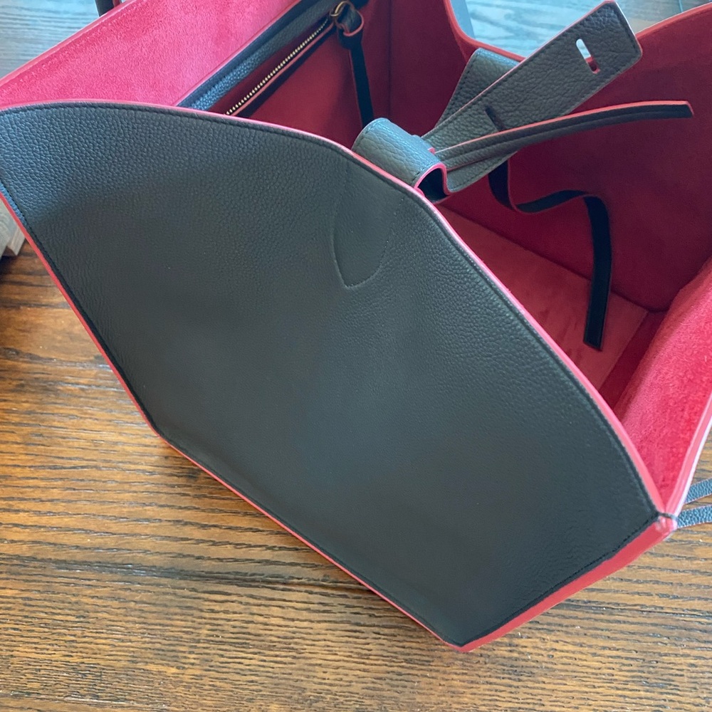 Celine Black and Red Tote Bag - Picture 5 of 7
